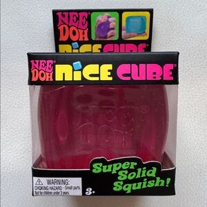 SHIPS TODAY! NeeDoh Nice Cube Pink Squishy Fidget Toy TikTok Viral NEW